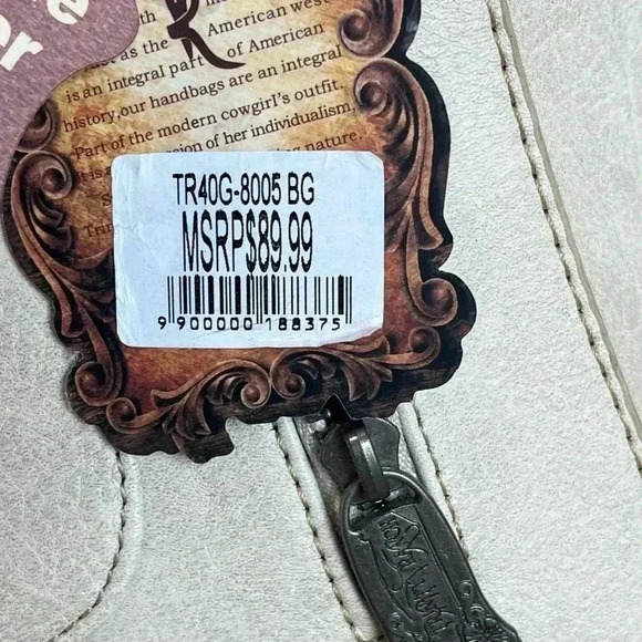 Montana West Trinity Ranch Hair-On Leather Concealed Carry Tote NWT - Picture 16 of 17